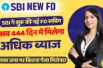 SBI 444 Days New FD Scheme